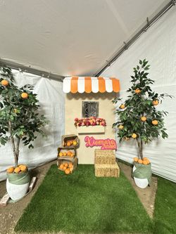 Cutie on the way / Orange party decor