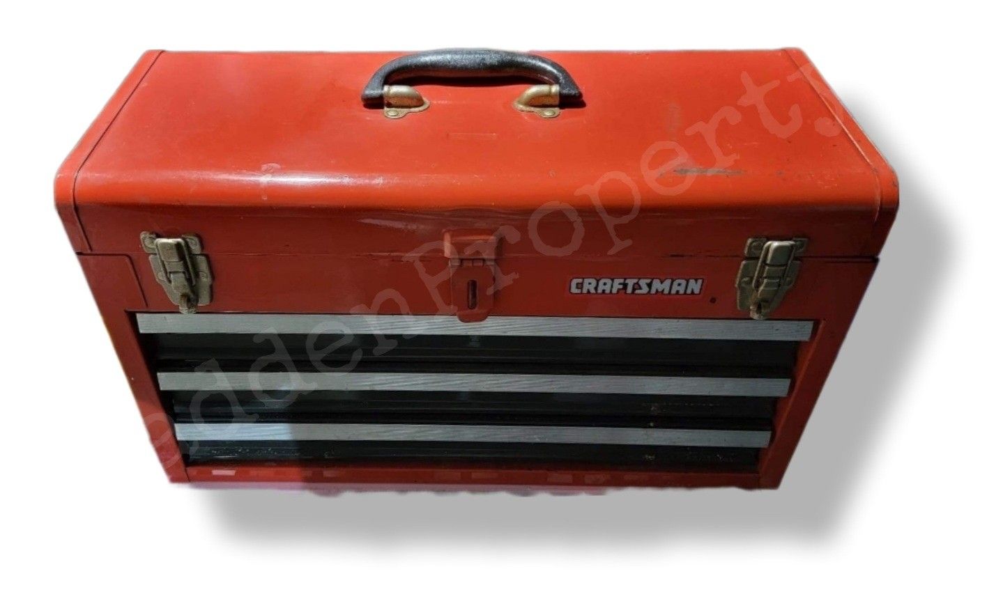 Vintage • 3-Drawer Craftsman Mechanics Tool Box • Comes w/ Tools!