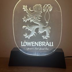 VINTAGE LOWENBRAU SPECIAL & DARK SPECIAL BEER LIGHTED NEON LIGHT  TESTED & WORKS.