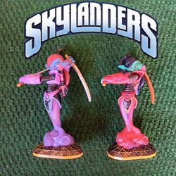 Skylanders GIANTS NINJINI & SCARLET NINJINI Action Figures Nice!