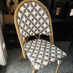 Gray & White Bistro Chairs- Set Of 4