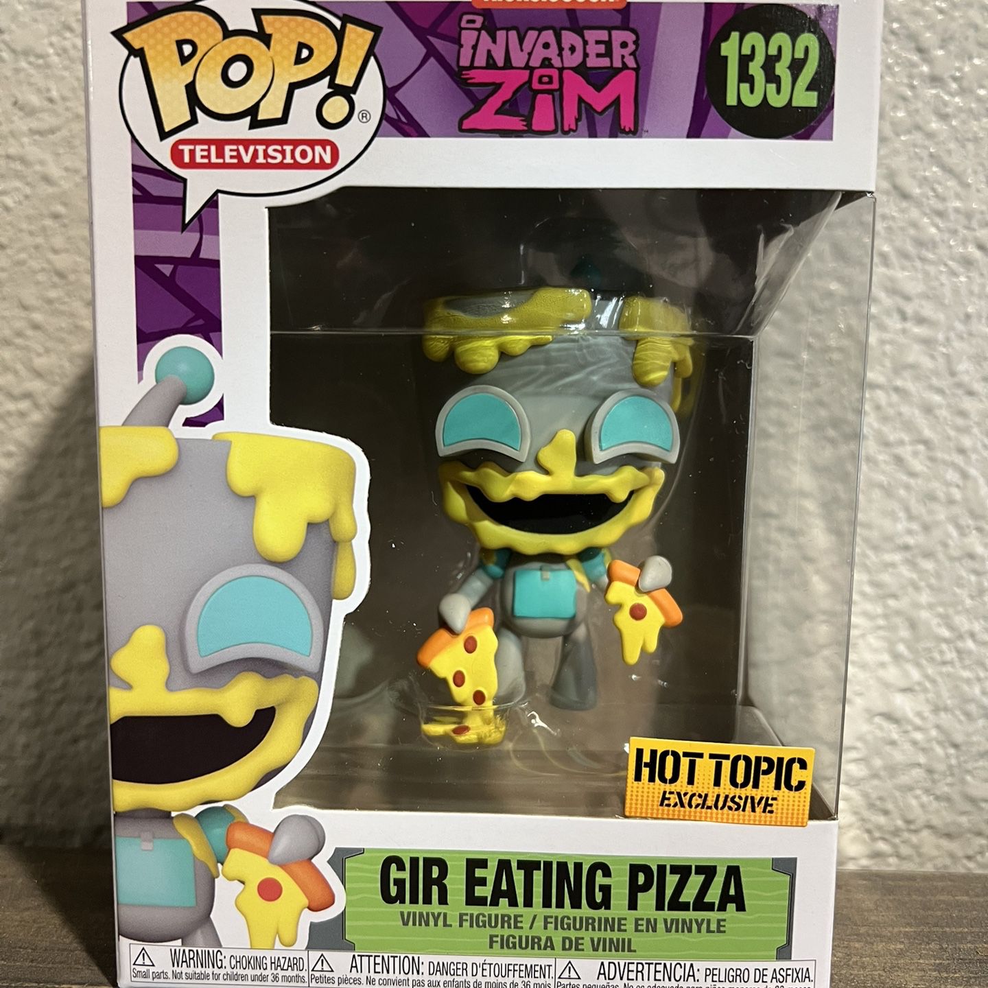 Funko Pop! Animation Invader Zim GIR Eating Pizza 1332 Exclusivo - Moça do  Pop - Funko Pop é aqui!