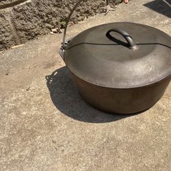 Cast Iron Pot With Lid $25