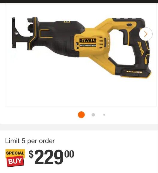 Sawzall Dewalt XR