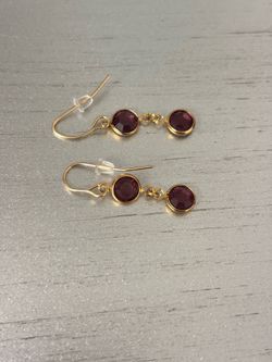 Real gold earrings