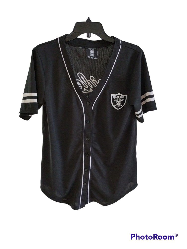 Las Vegas Raiders Licensed Baseball Jersey Size Medium Double