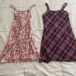Girls Size 14 Dresses Both For $6