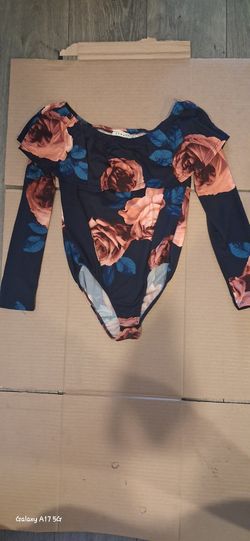 Floral Off-Shoulder Bodysuit | Size M