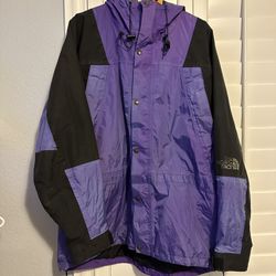 VTG Y2K 90s MULTICOLOR PURPLE GORTEX TRENCH/RAIN COAT JACKET SIZE XL