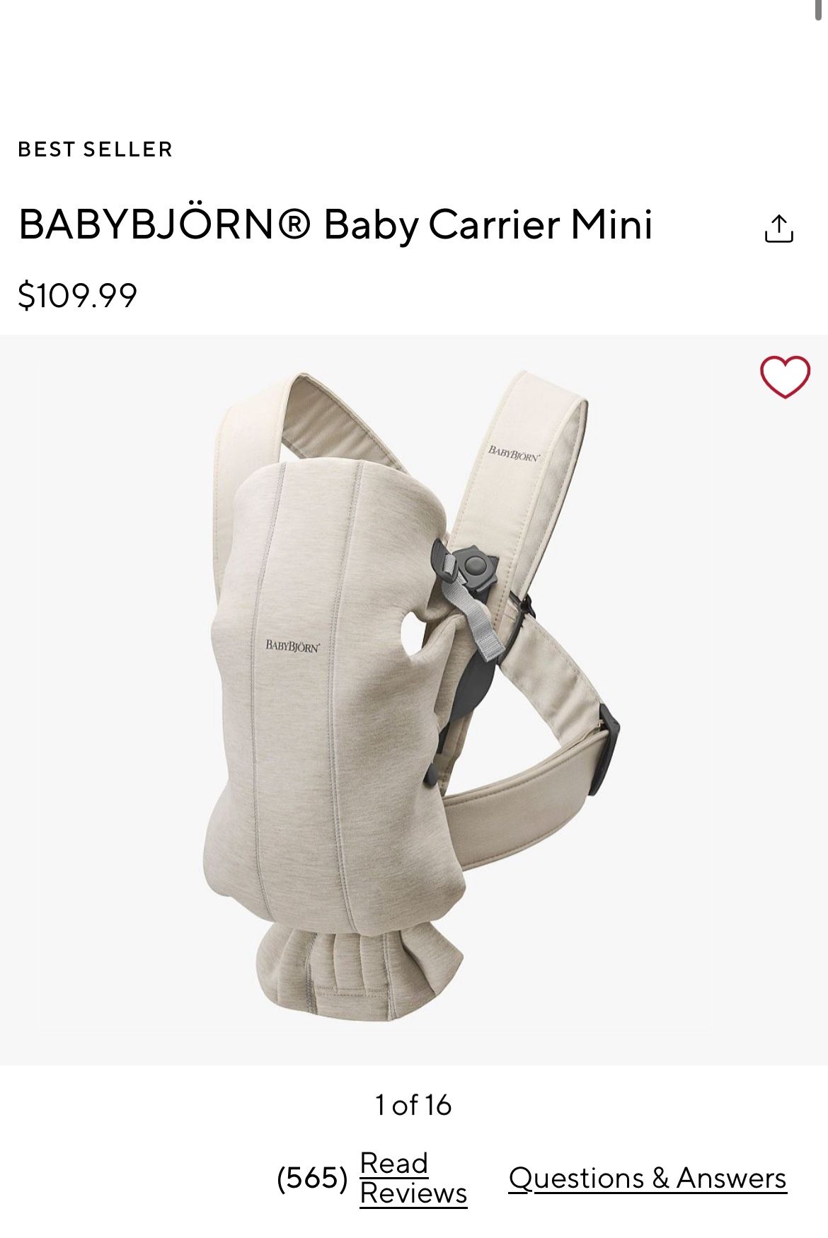 BABYBJÖRN® Baby carrier mini