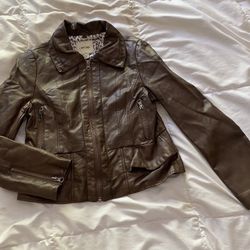 Girls Size Medium Leather Jacket $10