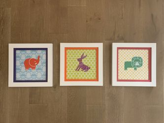 Animal prints in two layer frames