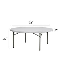 70" White Round Tables