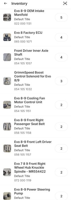 Evo 8-9 Parts