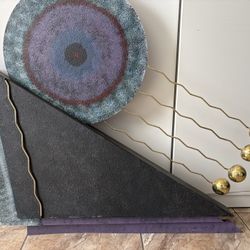 1993 Contemporary Curtis Jere Brass Hanging Wall Sculpture