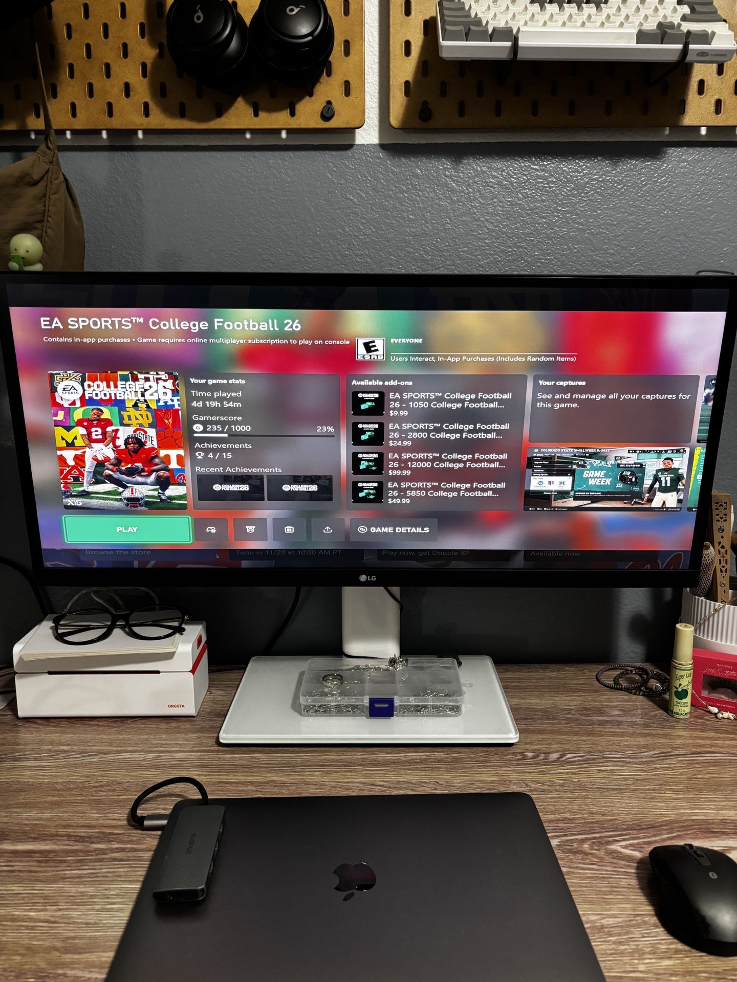 LG Wide Screen 27” Monitor