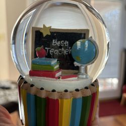 Best Teacher Snow Globe