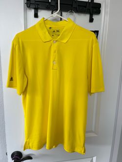 Adidas Men's Yellow Polo Shirt Size M