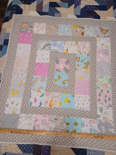 Gender neutral Baby Blanket- Quilt