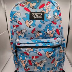 Sonic The Hedgehog Bookbag New