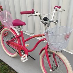 20 Inch Girls Bike With Doll Carrier