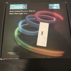 Ligency Smart RGB+IC Neon Flow Light Strip 16.4ft (5M) – New in Box