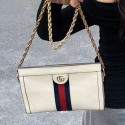 Ophidia gold label white bag