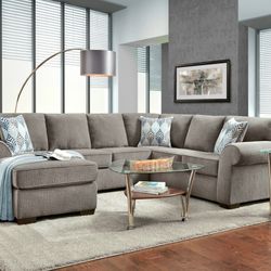 Fabric Livingroom Furniture Sectional Couches Sofa Sets 🛋 Only $49 Down 
