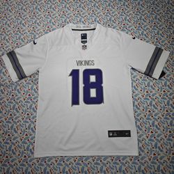 Justin Jefferson Minnesota Vikings Nike White Jersey No. 18 