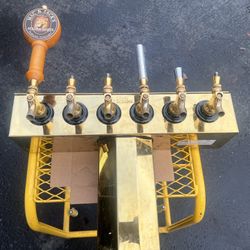 Glastender BT-6-PB 20 Inch Countertop Air-Cooled Draft Beer Dispensing Tower Stainless Steel 