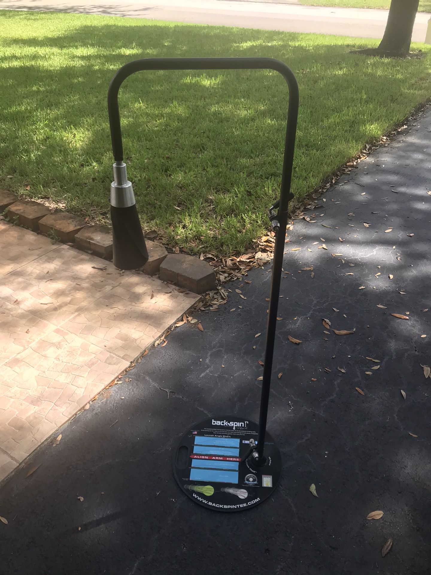 Backspin baseball tee