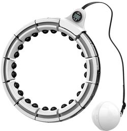 Smart Weighted Hula Hoop 2-in-1 Abdominal Massage 360-degree Abdominal Exercise Suitable for 23"-46"