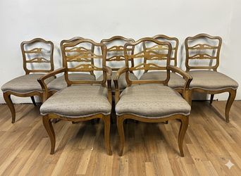 🪑 Elegant Set of 7 French Provincial Dining Chairs 🇫🇷