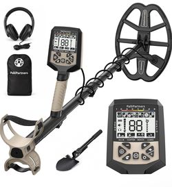 Brand New PalliPartners Professional Metal Detector – 12” Waterproof Coil – LCD Display