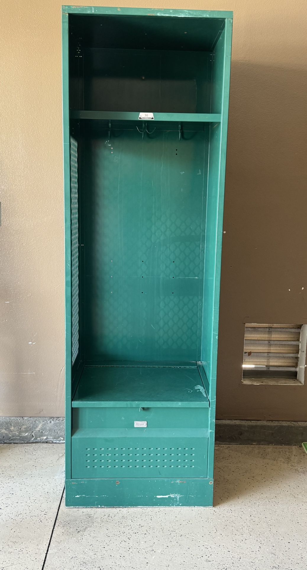 Stadium Locker With Shelf And Foot Locker 24” W x 21” D x 76” H