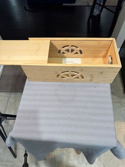 Bamboo Cable Management Box