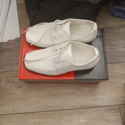 Gandofini White boys dress Shoes