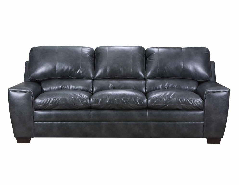 New! Black Leather Sofa ~FREE DELIVERY~