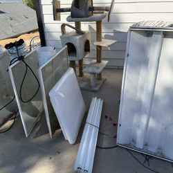 Grow Light Setup – Magnum XXXL Reflectors + Fluorescent Fixture (Untested, As-Is) 