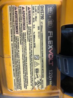 DeWalt flex volt brushless