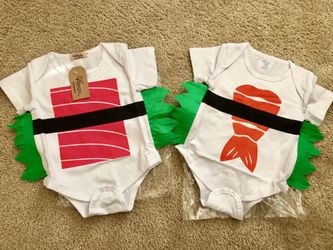 Infant Halloween Sushi(Tuna&Shrimp) costumes
