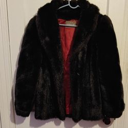 Vintage Jordache Faux Fur Coat 