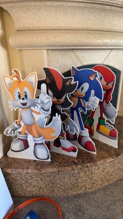 Sonic Themed 3ft Cardboard Cut Outs
