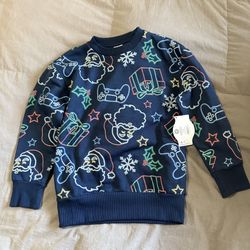 Boys Size 8 Christmas Sweatshirt 