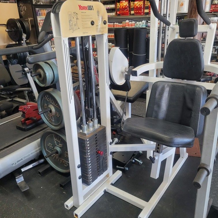 YORK Seated Ab Crunch Selectorized Commercial Gym Equipment