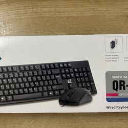 New Wired Keyboard And Mouse 