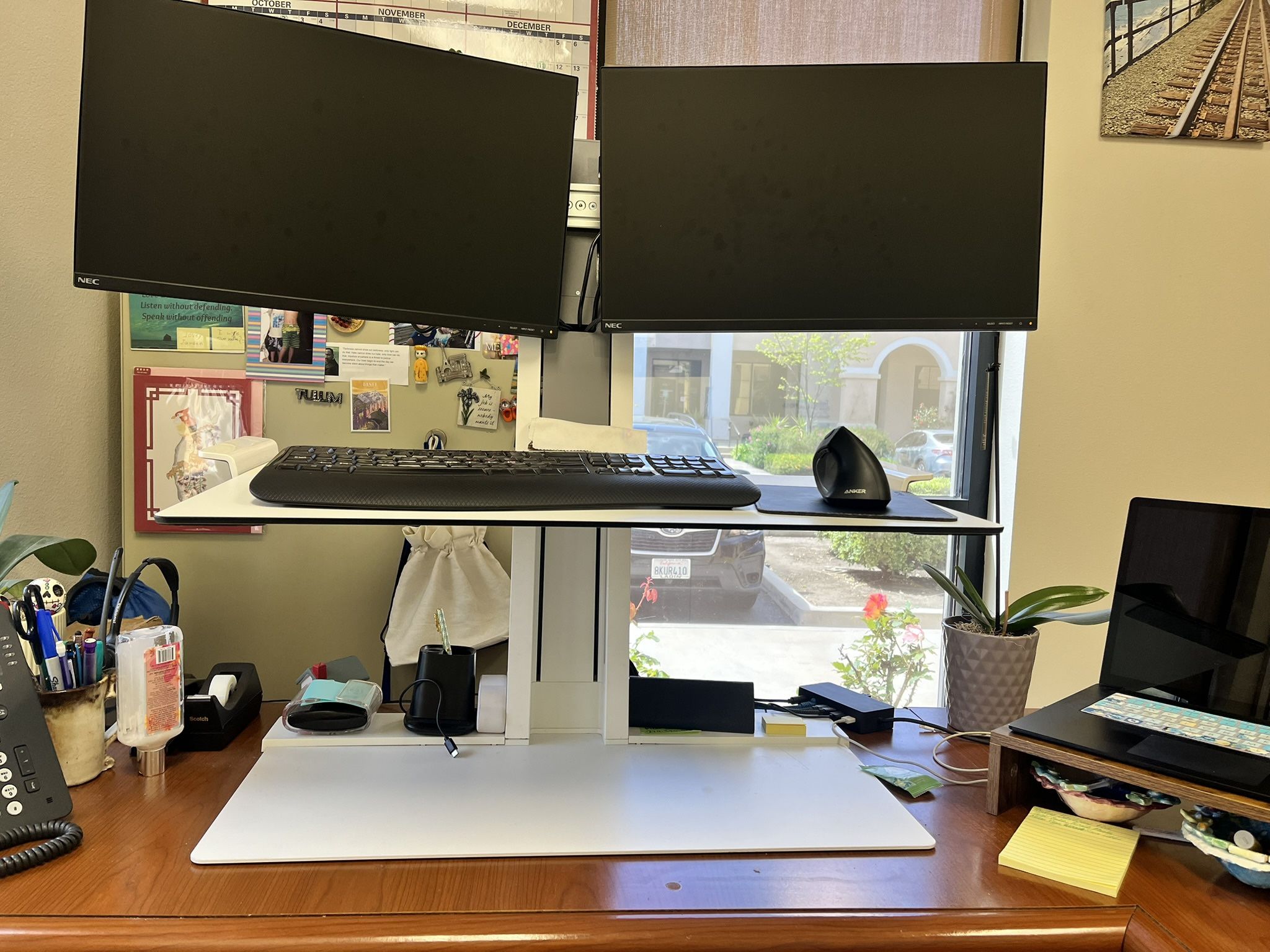 Stand Up Desk For Two Monitors