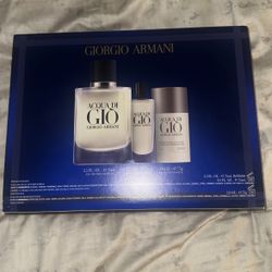 Acqua Di Gio Eau Do Parfum MENS 3 Piece Gift Set New