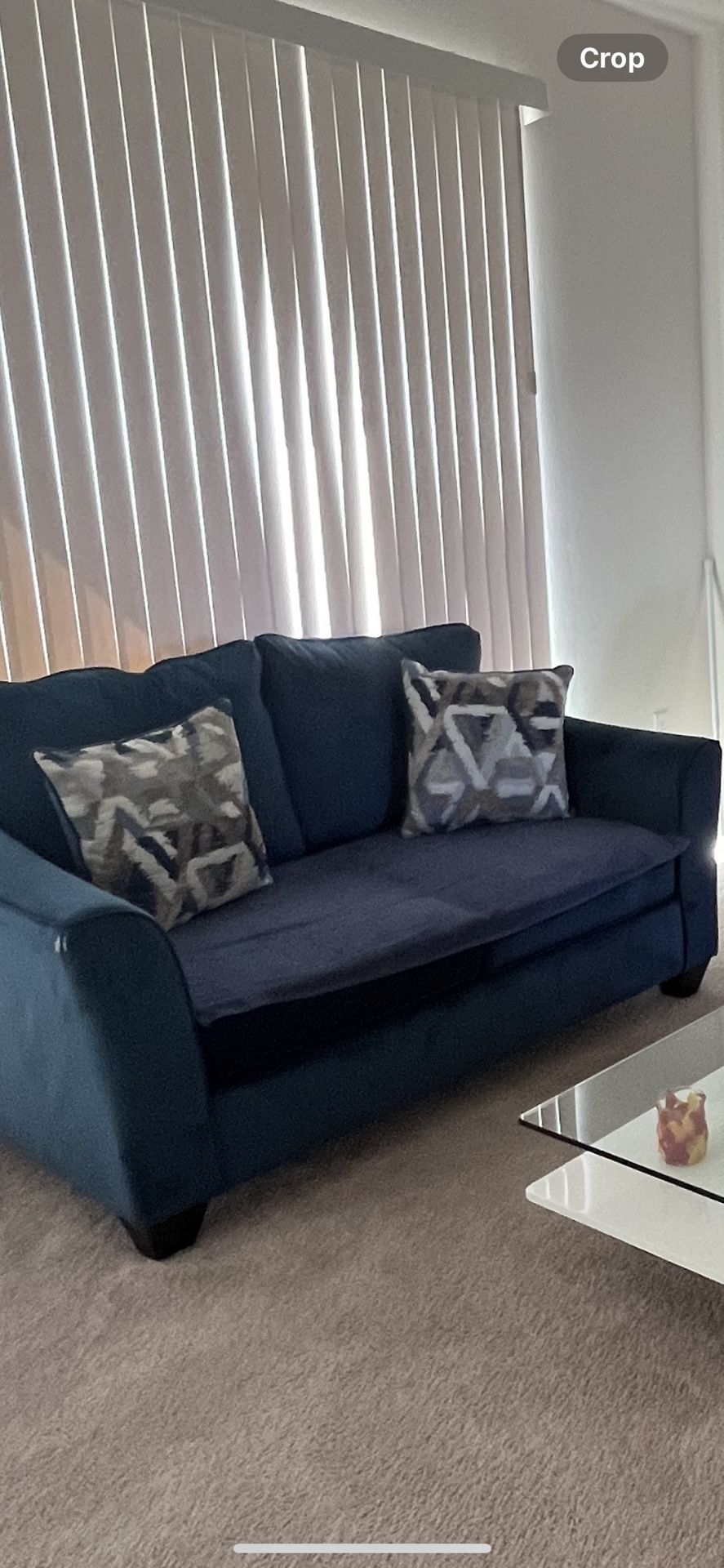 2 Piece Royal Blue Couch