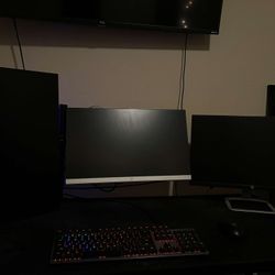 3 Monitors And Dual Monitor Desk Mount